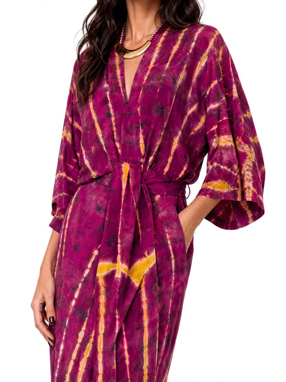 Robe midi aquarelle