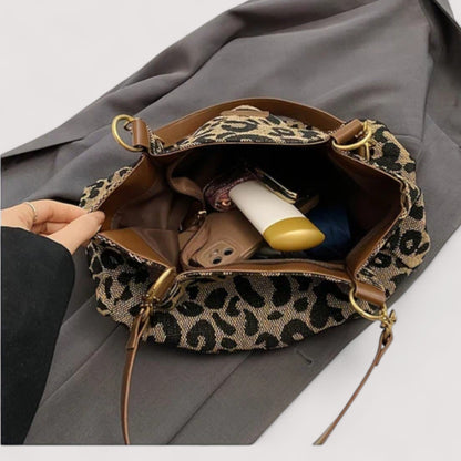 Lévrier – Sac de courses en toile léopard