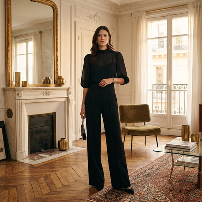 Calirhoé | Set Blouse Pantalon Sophistiqué
