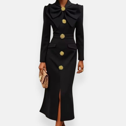 Elira | Robe à col lavallière