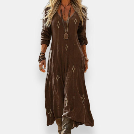 Marnie | Robe Longue Brodée