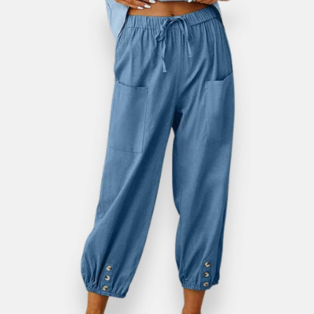 Loulou | Pantalon Large Boutonné