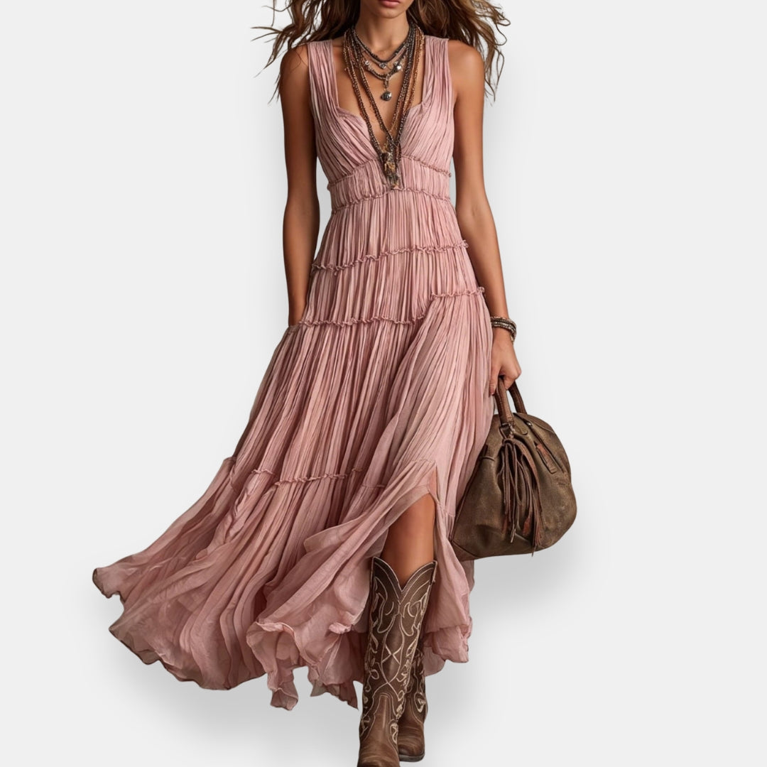 Ottilie | Robe Bohème Plissée