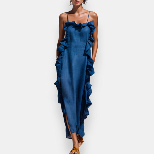 Tarvine | Robe longue à volants