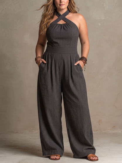 BIANCA™ - JUMPSUIT ÉLÉGANT EN MELANGE DE LIN POUR L'ÉTÉ