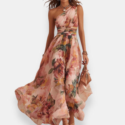 Anaëva | Robe Fleurie Asymétrique