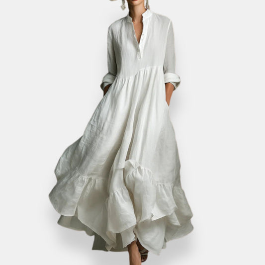 Pétronille | Robe évasée volantée
