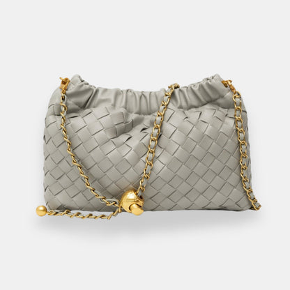 Ulvérine | Sac boulette tressé doré