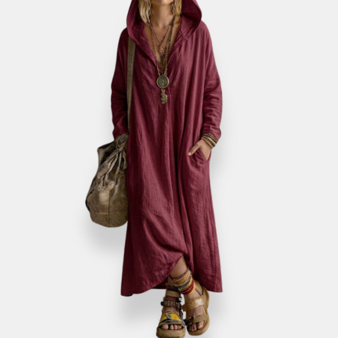 Rébecca | Robe Longue Capuche