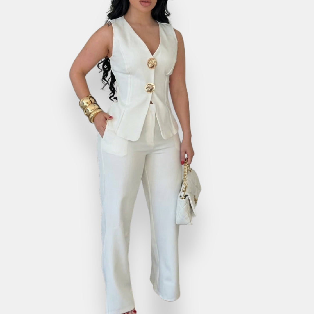 Brevonde | Ensemble Gilet Pantalon Large