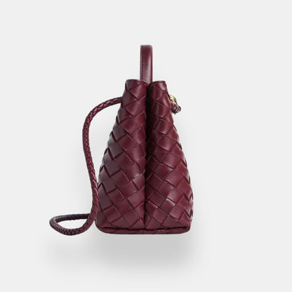 Vérvaine | Sac tressé nœud doré