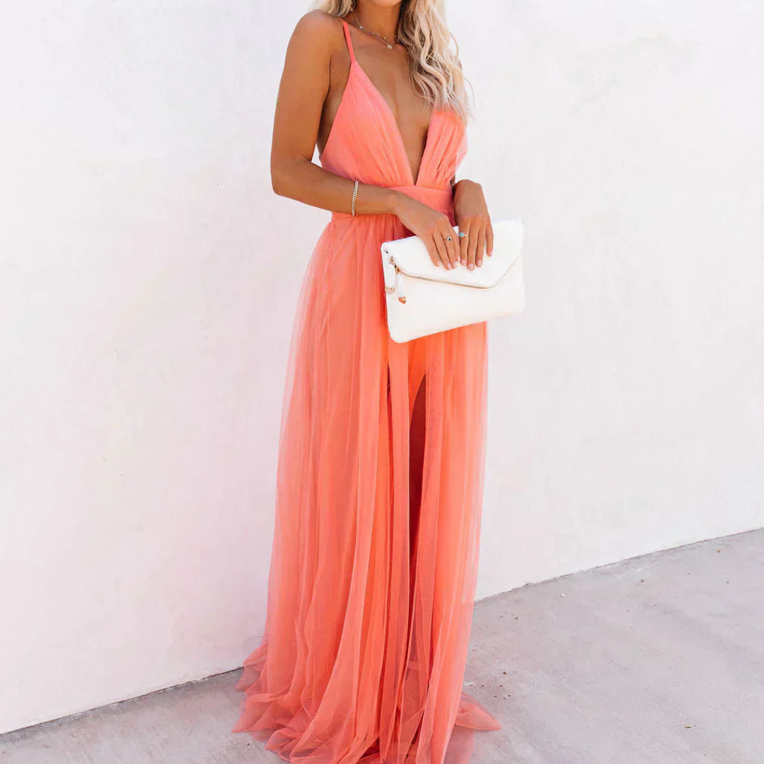 Ginevra | Robe Maxi Luce Corallo