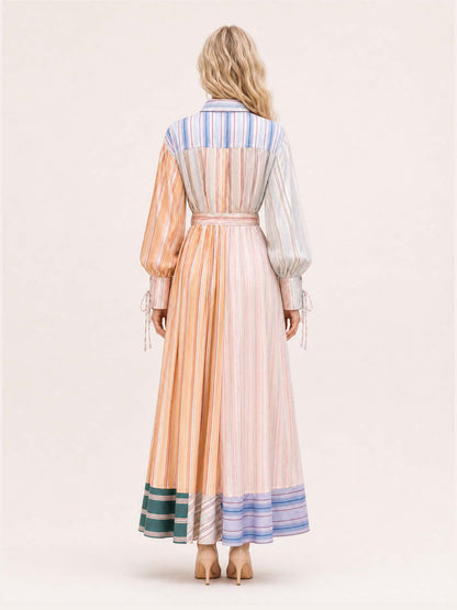 Robe maxi patchwork
