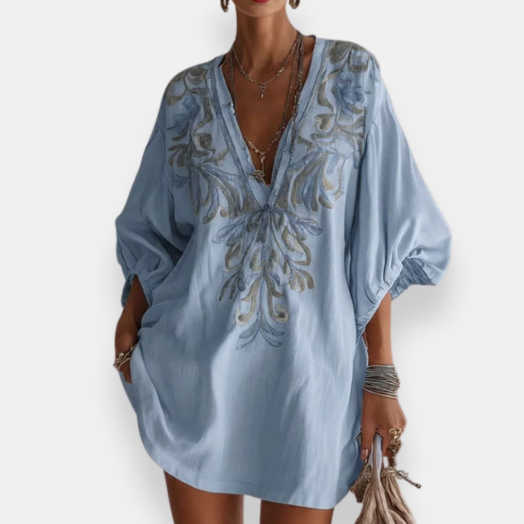 Volvarne | Robe Brodée Bouffante