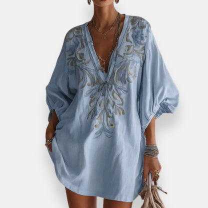 Volvarne | Robe Brodée Bouffante