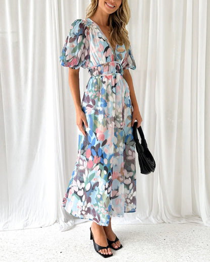 Celine | Robe femme avec motif floral