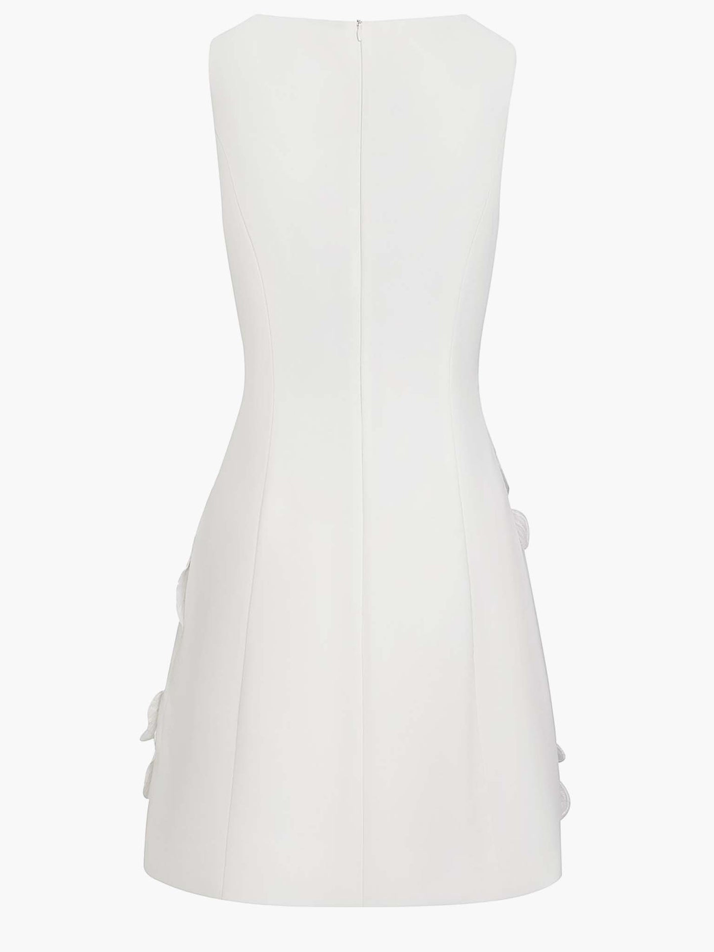 Robe Mini Élegante Sans Manches avec Découpe