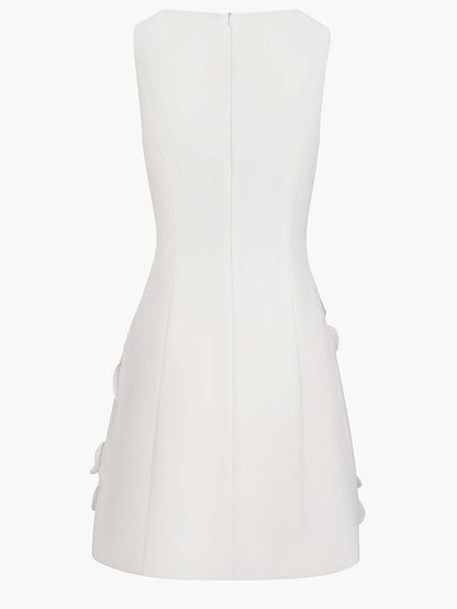 Robe Mini Élegante Sans Manches avec Découpe