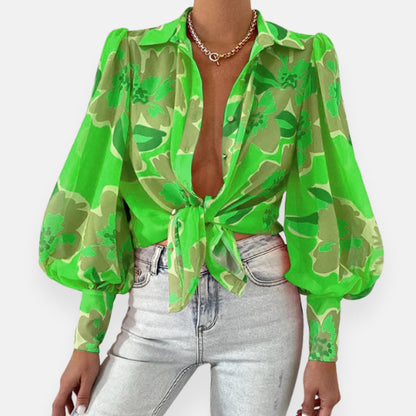 Anella | Blouse nouée à fleurs