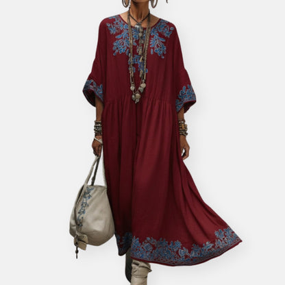 Lorelei | Robe longue bohème à imprimé floral