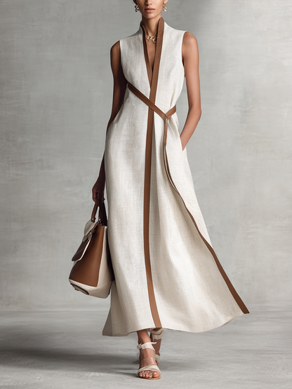 SUZANNE™ - ROBE MAXI D'ÉTÉ ÉLÉGANTE À ENCOLURE EN V