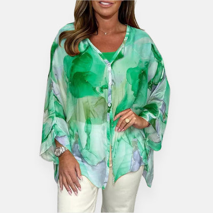 Rosamée | Blouse fluide à dégradé de couleurs