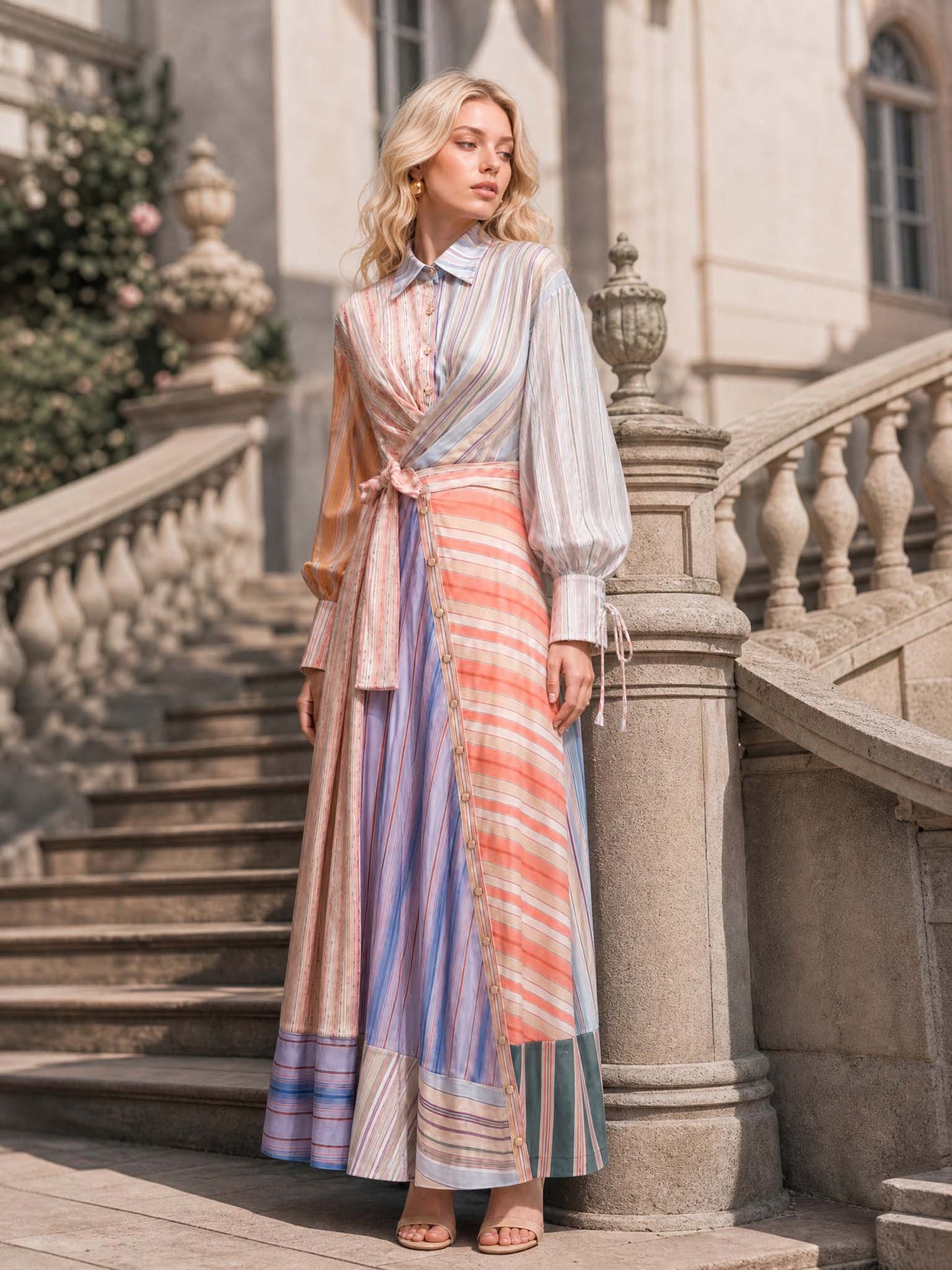Robe maxi patchwork
