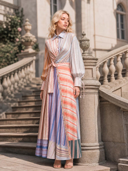 Robe maxi patchwork