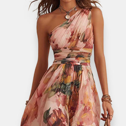 Anaëva | Robe Fleurie Asymétrique