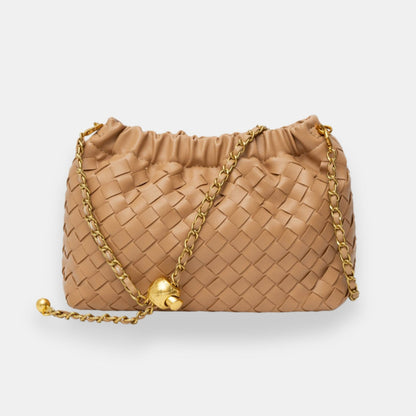 Ulvérine | Sac boulette tressé doré