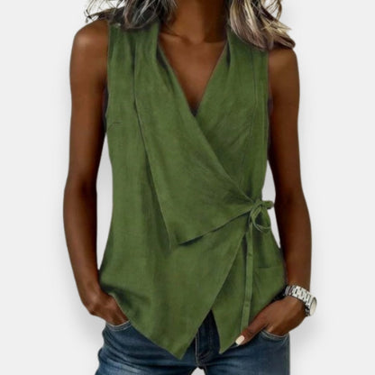 Félicie | Blouse Cache Cœur Nouée