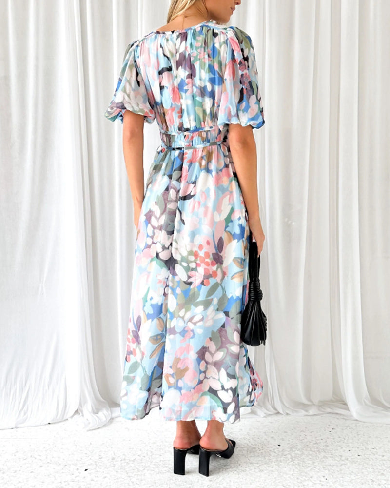 Celine | Robe femme avec motif floral