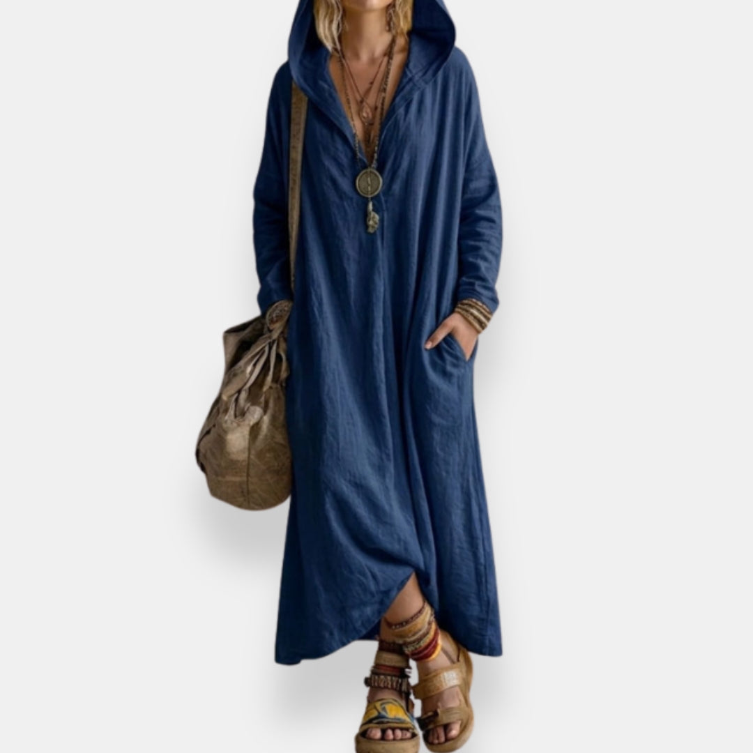 Rébecca | Robe Longue Capuche