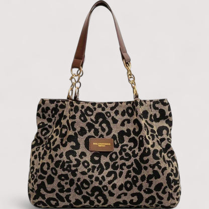 Lévrier – Sac de courses en toile léopard