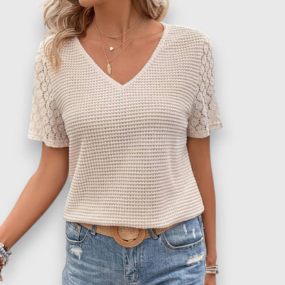 Emanie | Blouse légère manches courtes