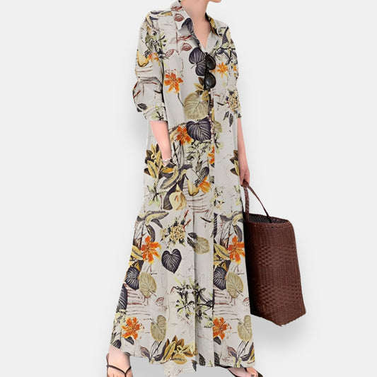 Corinne | Robe Chemise Fleurie