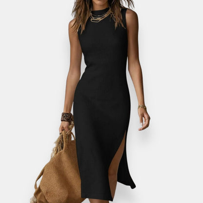 Aremberge | Robe midi ajustée fente