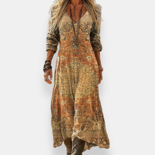 Naéla | Robe Longue Ornementale