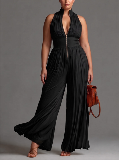 LAURA™ - JUMPSUIT PLISSE ÉLÉGANT