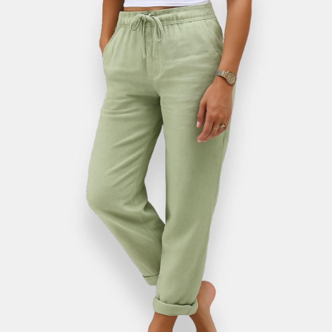 Talina | Pantalon Lin Cordon