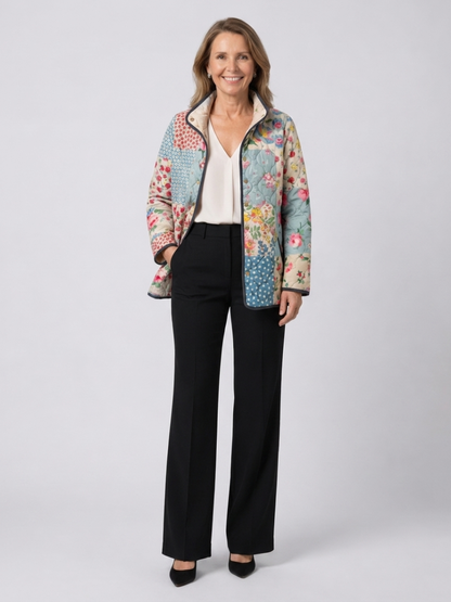 DELACROIX | Veste Matelassée Patchwork Fleuri Chloé