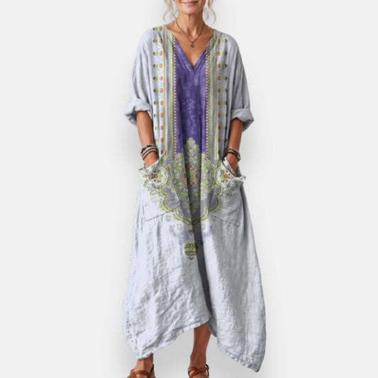 Tifenn | Robe Kaftan Brodée