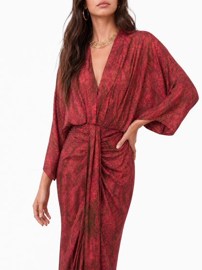 Robe Imprimée Style Kimono