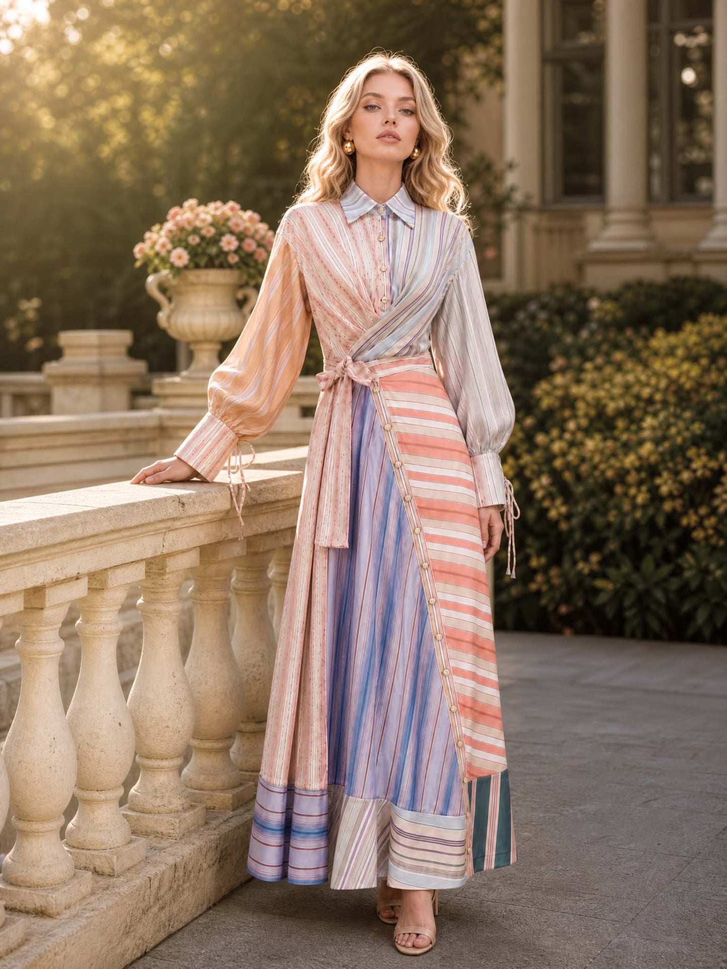 Robe maxi patchwork