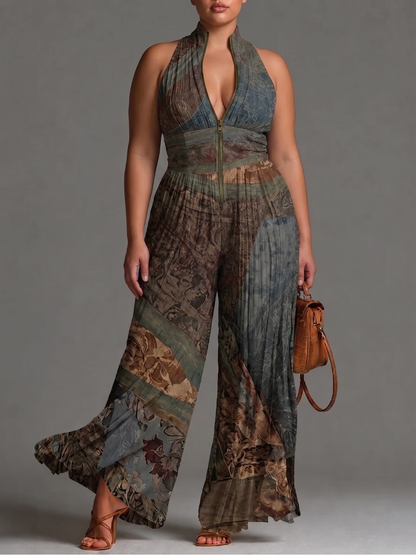 LAURA™ - JUMPSUIT PLISSE ÉLÉGANT