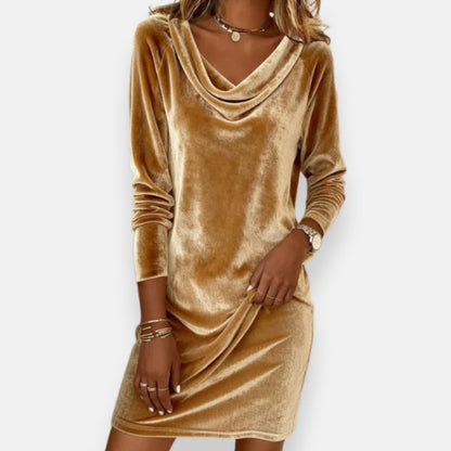 Béliora | Robe classique à col drapé