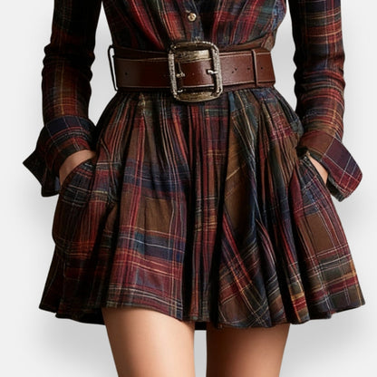 Bréanne | Robe Chemise Carreaux