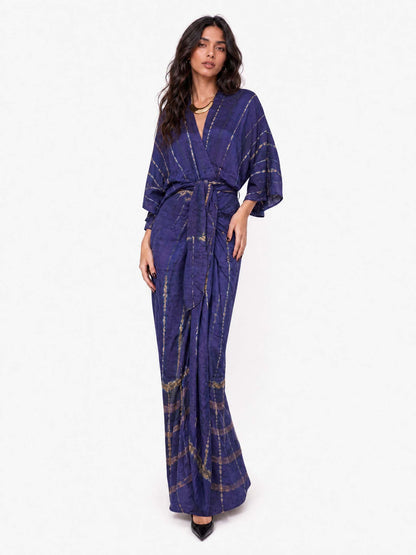 Robe midi aquarelle