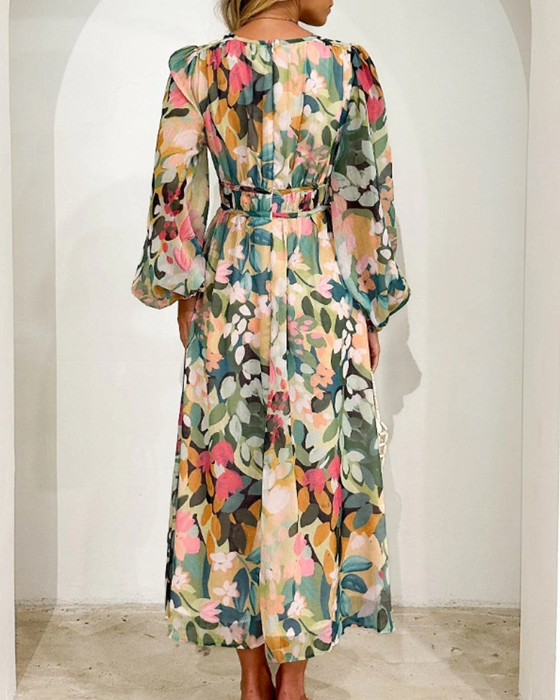 Celine | Robe femme avec motif floral