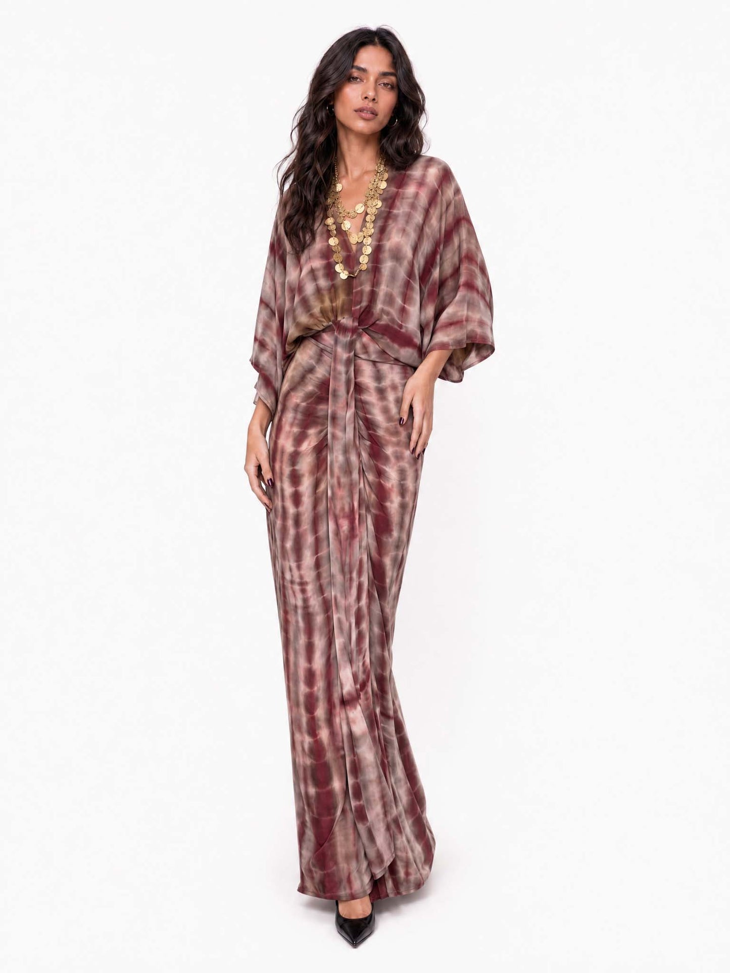 Robe midi aquarelle